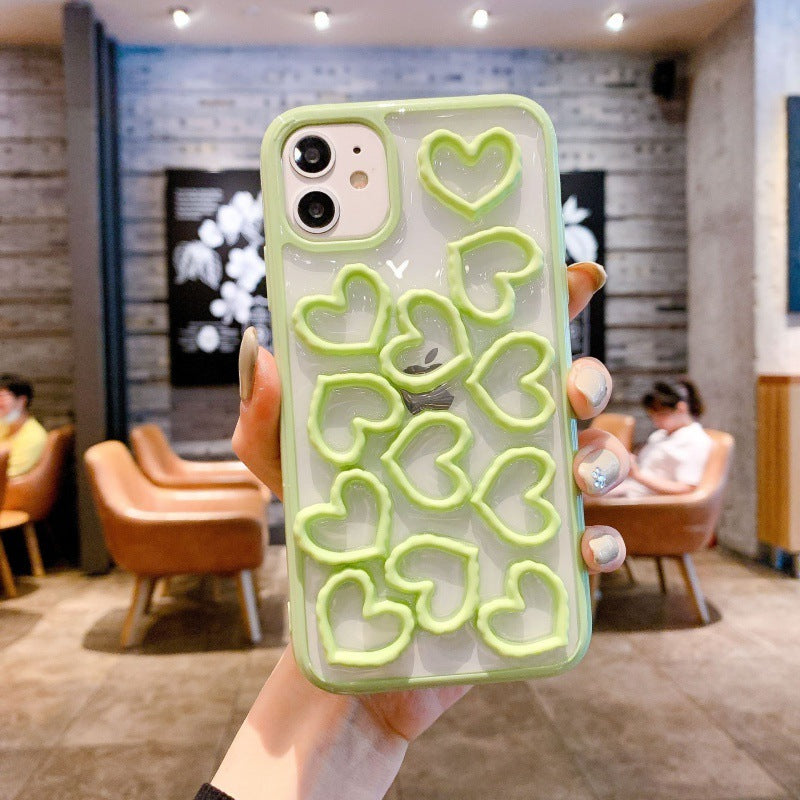 Compatible with Apple, Three-dimensional Love IPhone11 12Pro Max Phone Case