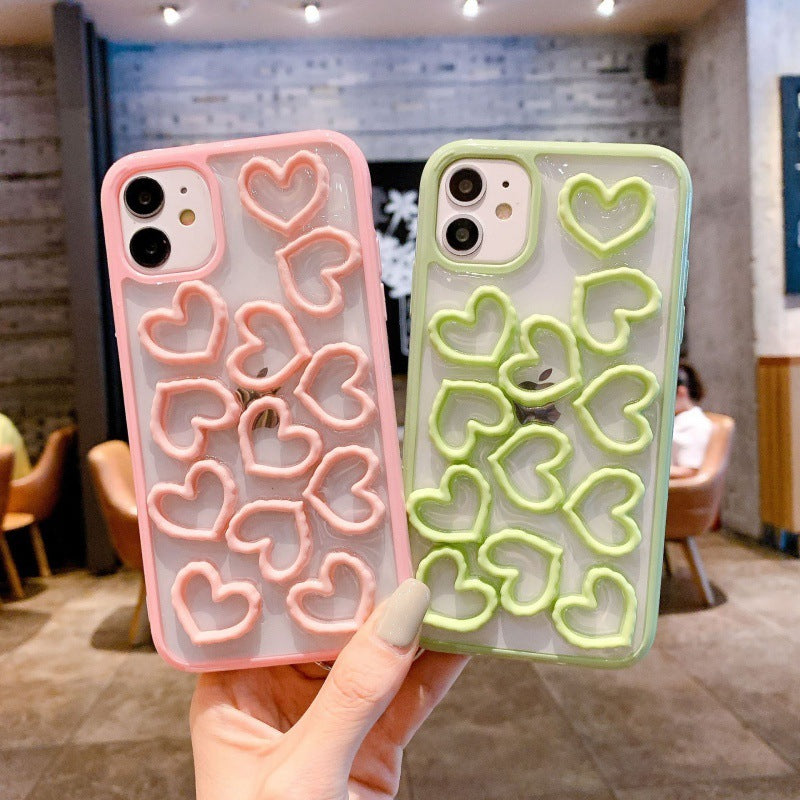 Compatible with Apple, Three-dimensional Love IPhone11 12Pro Max Phone Case