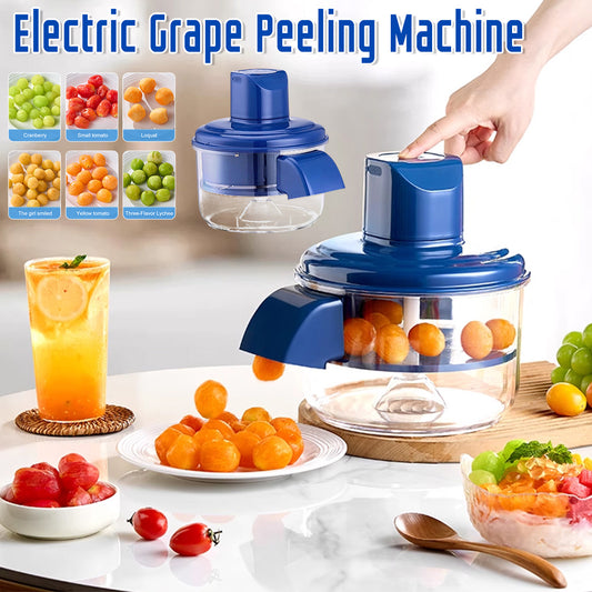 Automatic Electric Grape Peeler Electric Rechargeable Fruit Peeling Machine Hands-Free Skin Remover Home Kitchen Supplies Kitchen Gadget