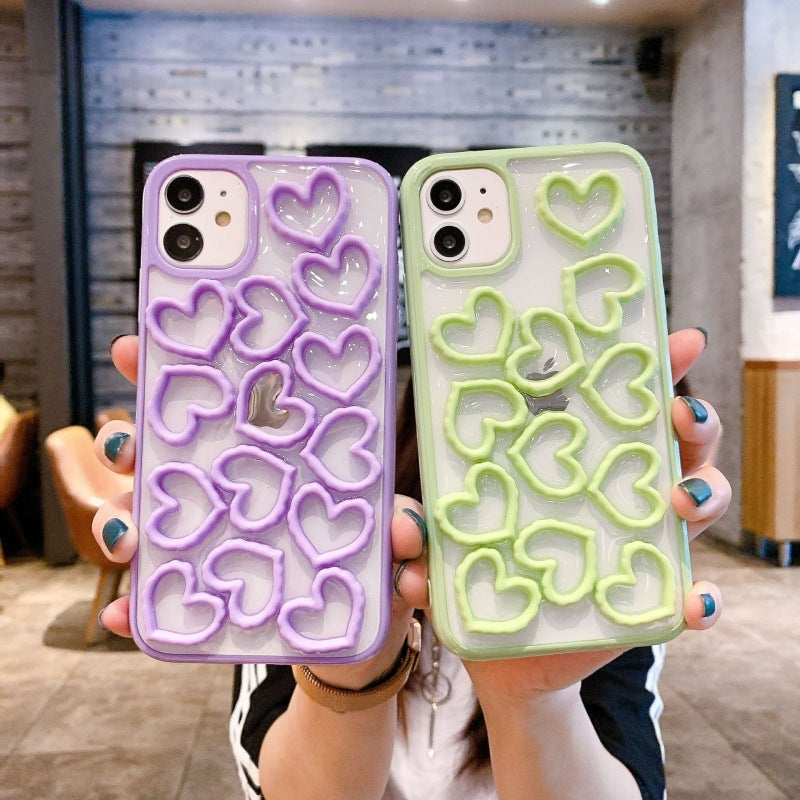 Compatible with Apple, Three-dimensional Love IPhone11 12Pro Max Phone Case